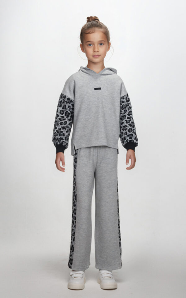 Πλεκτό Σετ με ίσιο παντελόνι Tiger Sleeves 2563185 - γκρι
