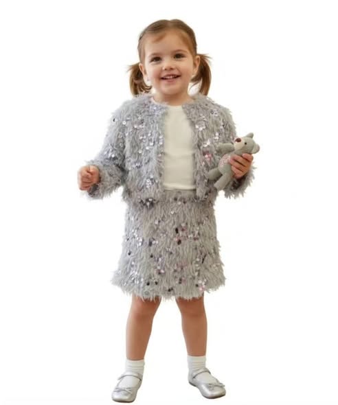 Σετ 3τεμ. Πανωφόρι φούστα και μπλούζα